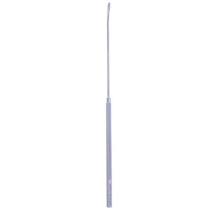 Dermatology & Holloware 7¼″ Yasargil Micro Raspatory – Straight Handle, Slightly Curved, Round