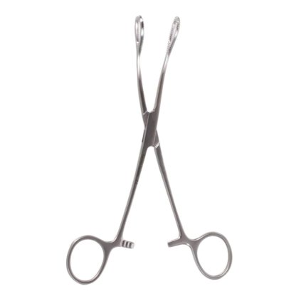 Neurosurgery Surgical 7" Foerster Sponge Forceps, Curved, Serrated Jaws