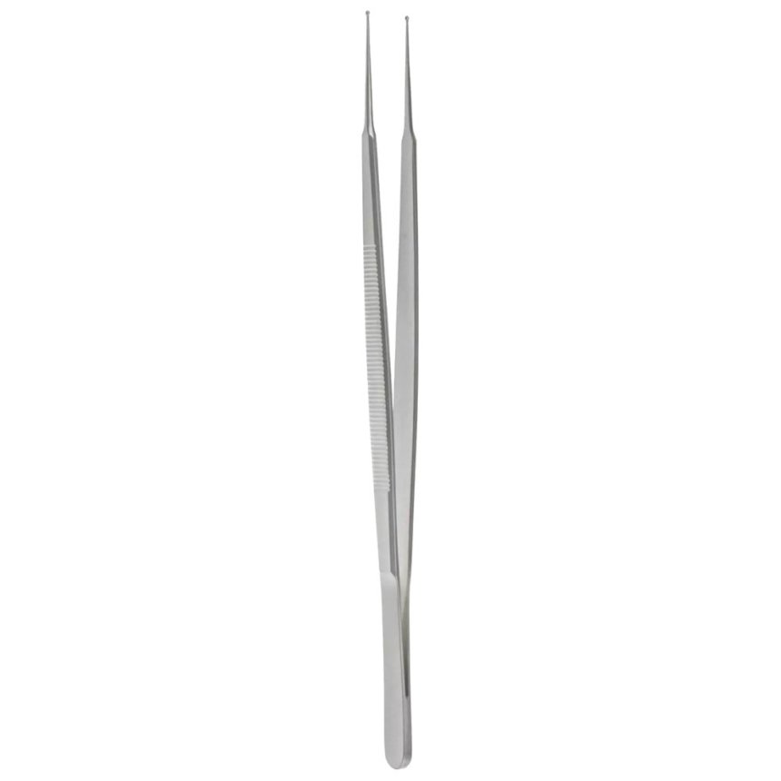 Neurosurgery Surgical 7” Gerald Ring Tip Forceps 1mm Tip - Surgical Mark