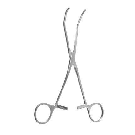 7″ Reynolds Vascular Clamp – DeBakey TTH 50° Angled Large