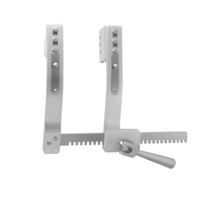 Dermatology & Holloware 8″ Burford–Fino Rib Spreader – Lightly Curved Arms