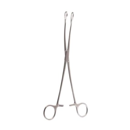 Neurosurgery Surgical 9½" Foerster Sponge Forceps, Curved, Serrated Jaws