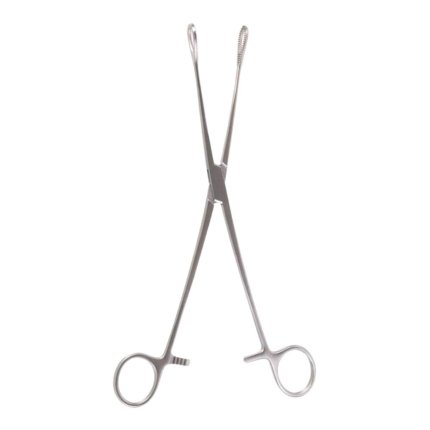 Neurosurgery Surgical 9½" Foerster Sponge Forceps, Straight, Serrated Jaws