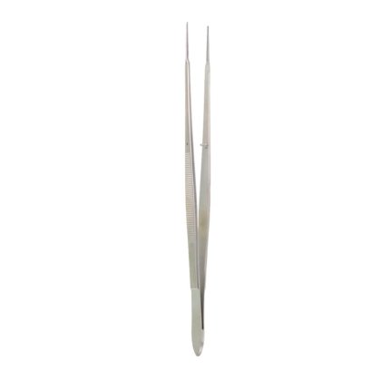 Neurosurgery Surgical 9½” Gerald-DeBakey Tissue Forceps – 1mm Tips (Flat Handle)