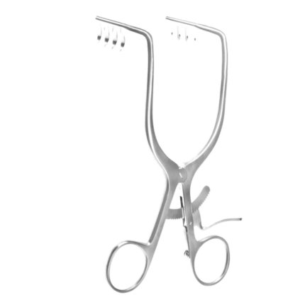 Neurosurgery Surgical Adson Cerebellum Retractor – 7½″, Angled 80°, Sharp
