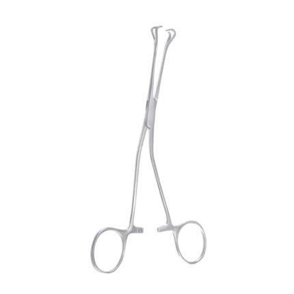 Neurosurgery Surgical 6¼" Allis Babcock Forceps, 8mm Jaw, Angled to Side