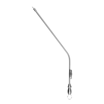 Neurosurgery Surgical Atraumatic Tip Suction Tube – Angled, 10cm, 7Fr