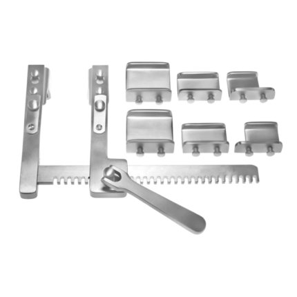 Dermatology & Holloware Burford–Finochietto Infant/Child Rib Spreader – 4 Pairs of Blades