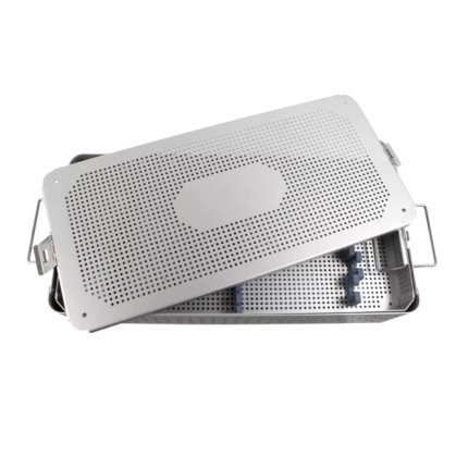 Dermatology & Holloware Colour Lumbar Curette Tray 2-Level – Holds 20 Curettes