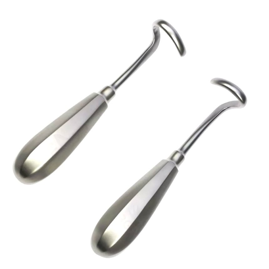 Fish Rib Instrument Doyen Rib Rasparator – Child, Curved Left & Right – Cardiovascular/Rib ...