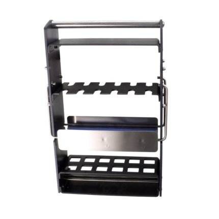 Dermatology & Holloware Hibbs-Bruns Sterilizing Rack – Holds 12 Instruments (7 ⅜″ × 2 ½″ × 11 ½″)