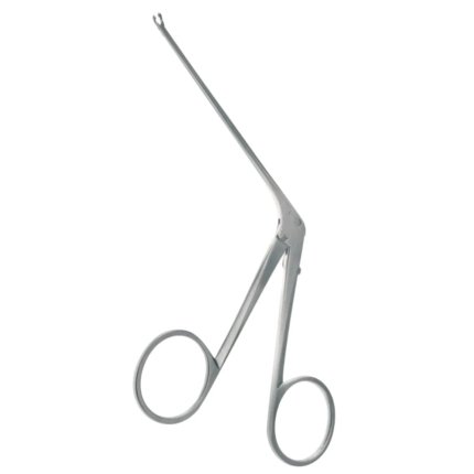 ENT House Cup Forceps, .9mm Cups, Angled 15° Left