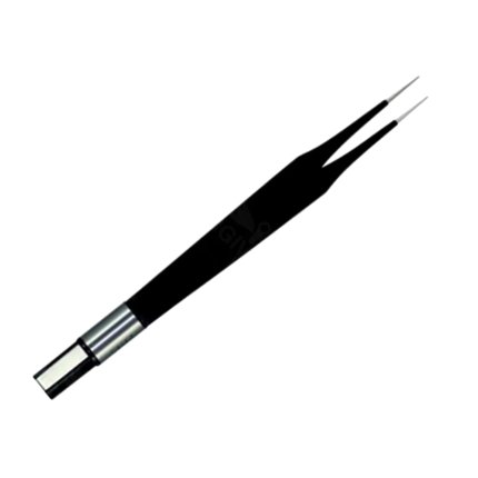 Electro Surgical Jeweler #4 Straight European Non-Stick Bipolar Forceps