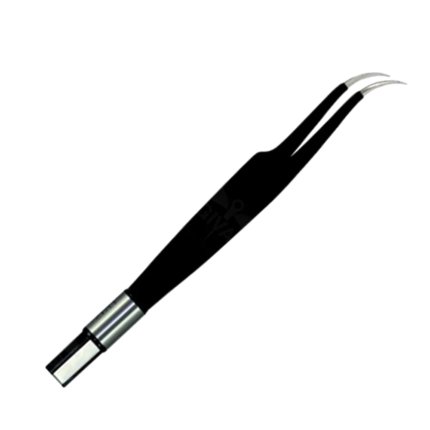 Electro Surgical Jeweler #7 Curved European Non Stick Bipolar Forceps