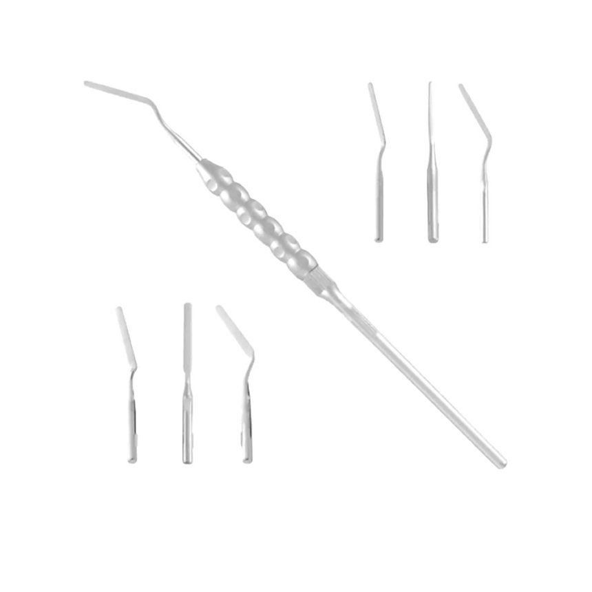 Dental Instruments Periotome Kit – Including 6 Inserts (Stainless Steel ...