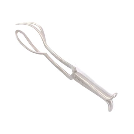 OB/GYN Piper Obstetrical Forceps Fenestrated Blades Curved Obstetrics & Gynecology Equipment