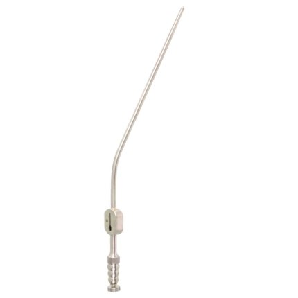 Neurosurgery Surgical Raindrop Suction Tube – 9Fr, Tapered Angled, Working Length 5″