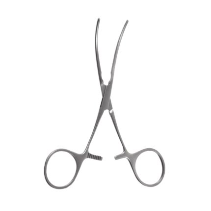 5″ DeBakey Ring Handle Bulldog Clamp – “S” Curved Jaw