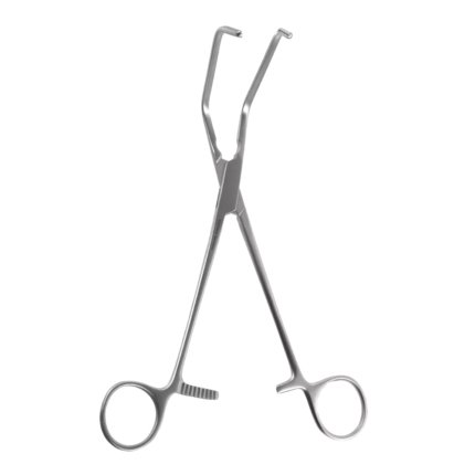 8 ¼″ Beck Aorta Clamp – Acutely Angled, 6.7cm Jaw