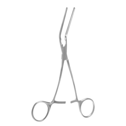 7″ Cooley Peripheral Vascular Clamp – 45° Jaws