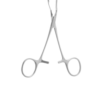 Cardiovascular Instrument – 7″ Debakey Pediatric Patent Ductus Clamp – Spoon Jaws