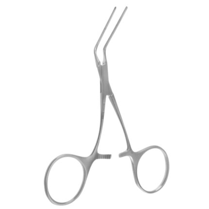 Debakey Castaneda Clamp – 1.4mm 60° Jaws Curved Handle – Cardiovascular