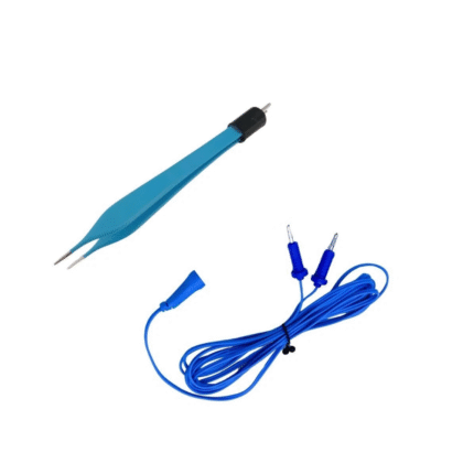 Non-Stick American Adson Bipolar Forceps – 12 cm, Reusable with 1 mm Tips