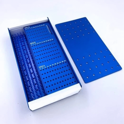 New Blue Color Sterilization Tray – Screw Case Rack Box for 1.5 / 2.0 / 2.4mm Systems