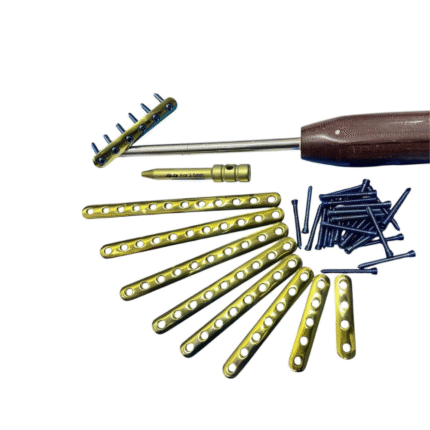 Locking One Third 3.5mm Plates, 4-12 Holes & LCP Screws, Titanium Grade 5 (61 Pieces)