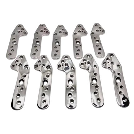 Veterinary TPLO 3.5mm LCP Plates Jumbo (Left & Right) 90mm Length – 10 Pcs Set (Stainless Steel)