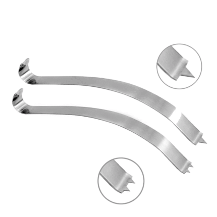 Kolbel Glenoid Retractor – Wide & Narrow, 1- & 2-Prong Orthopedic Set