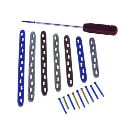 Large Bone Fragment Surgical Instruments Set with Aluminum Container