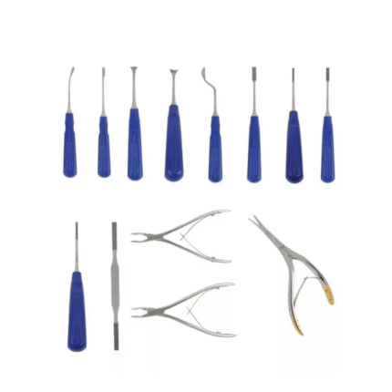 Basic Rhinoplasty Preservation Instruments – Set of 13 PCS for Plastic Surgery