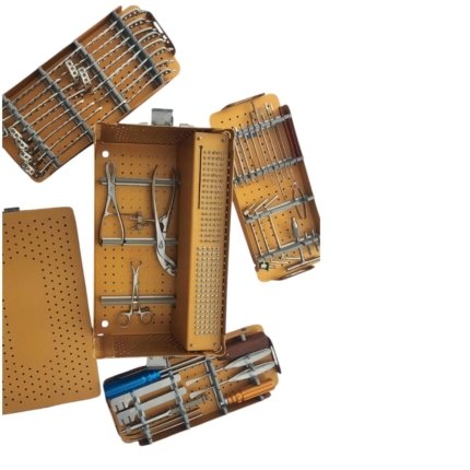 Locking Small Fragment Instrument Set with Tibia 6, 8, 10, 12 Hole Plates & Screws (211 Pcs)