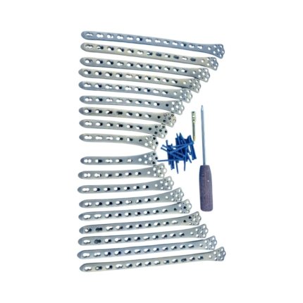 Distal Femur Locking Plate (5 to 13 Hole) L&R with Screws – Titanium Grade 5