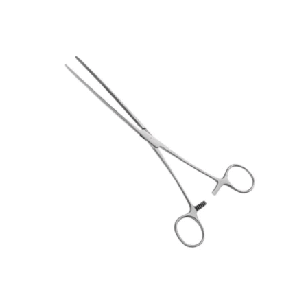 Doyen Intestinal Forceps – 9", Straight, Longitudinal Serrated, Flexible Jaws, 3 PCS