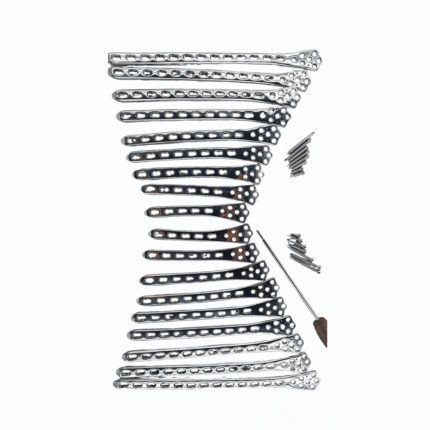 Distal Femur Locking Plate (4.5/5.0mm, 5–13 Holes) with Screws – Stainless Steel 316L (110 pcs)