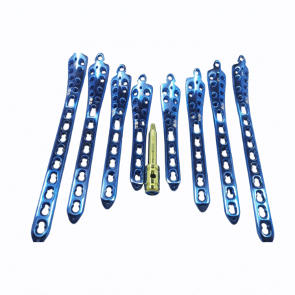 Distal Tibia Locking Plate (4,6,8,10 Holes) L&R with LCP Screws – Titanium Grade 5 (85 pcs)
