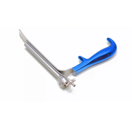Sculpo Breast Retractors with Endoscopic Channel – Titanium Blue Coated (180 × 25 mm)
