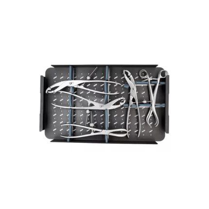 Bone Holding Forceps Set – Orthopedic Surgical Instruments with Aluminum Sterilization Box