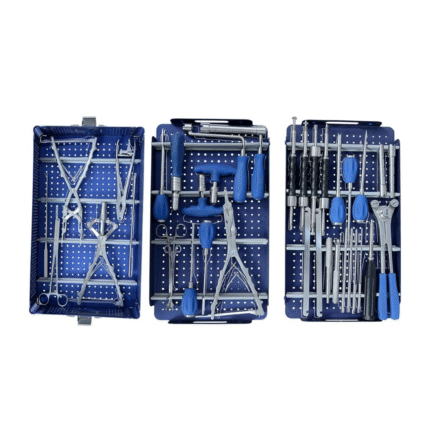 Spine Fixation Pedicle Screw Set – Complete Orthopedic Surgical Instrument Kit