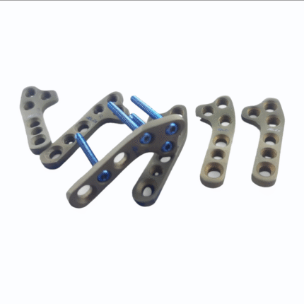 2.0 mm TPLO Plates – Left & Right (10 Plates) + 60 Screws – Titanium AO (72 pcs)