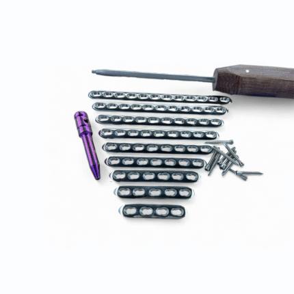 Small Locking T-Plate Right-Angled (3 to 10 Holes) – Titanium Grade 5 with Screws (60 pcs)