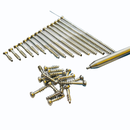 4 mm Cannulated Cancellous Screws (Partial Thread, 14–90 mm) – 106 pcs, SS 316L