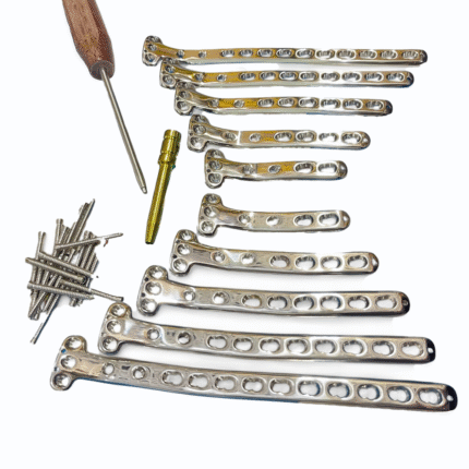 Locking Proximal Medial Tibia Plate – 4, 6, 8, 10 & 12 Holes with 3.5 mm Screws – 57 pcs SS 316L