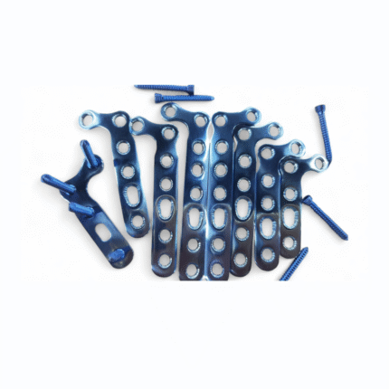Locking Dorsal Distal Radius L Oblique Plate – 2.7 mm, 3–6 Holes with Screws – 39 pcs Titanium