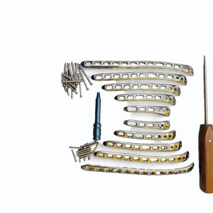 Locking Distal Humerus Plates – 3, 5, 7, 9 & 11 Holes with LCP Screws – 66 pcs SS 316L