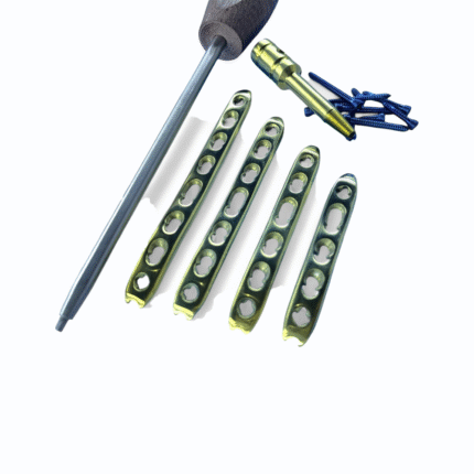 Dorsal Locking Distal Radius Variable Angle Straight Plate – 5–8 Holes with Screws – 42 pcs