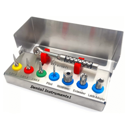 Dental Implant Bone Remover Kit – Screw Hex Driver Drill Ratchet Wrench – 8 PCS