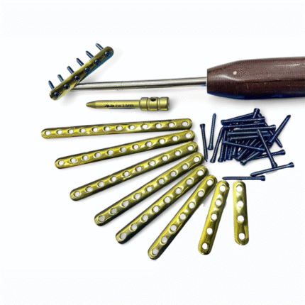 Locking One-Third 3.5 mm Plates (4–12 Holes) & LCP Screws – Titanium Grade 5 (61 pcs)